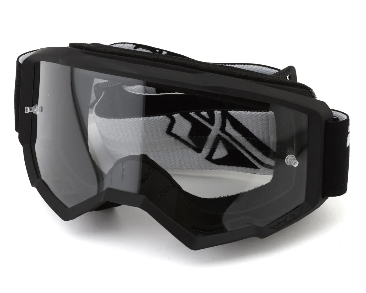 Fly Racing Focus Goggle (Black/White) (Clear Lens)